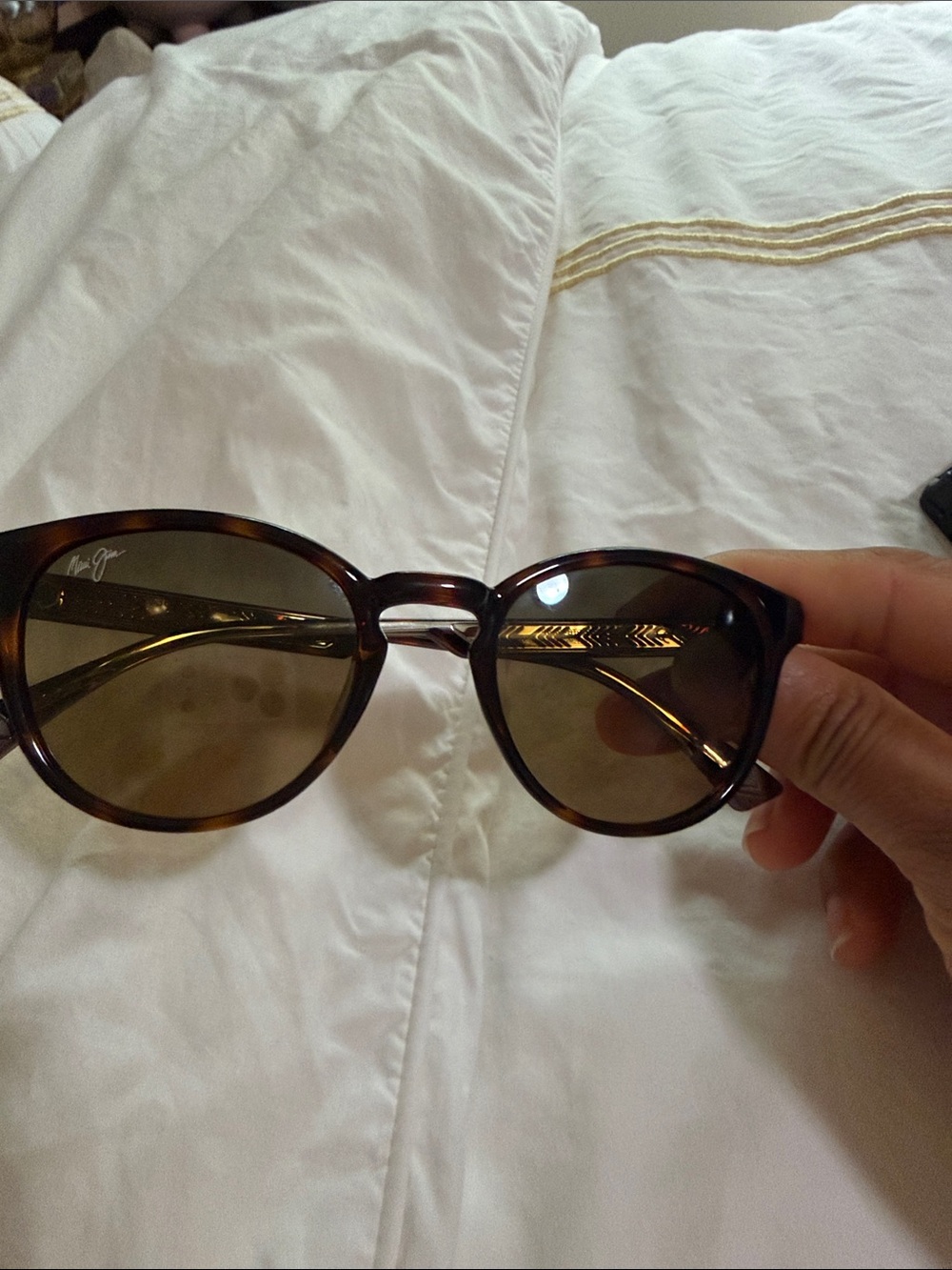 Maui Jim Tortoiseshell Frame Sunglasses with Brown Lenses